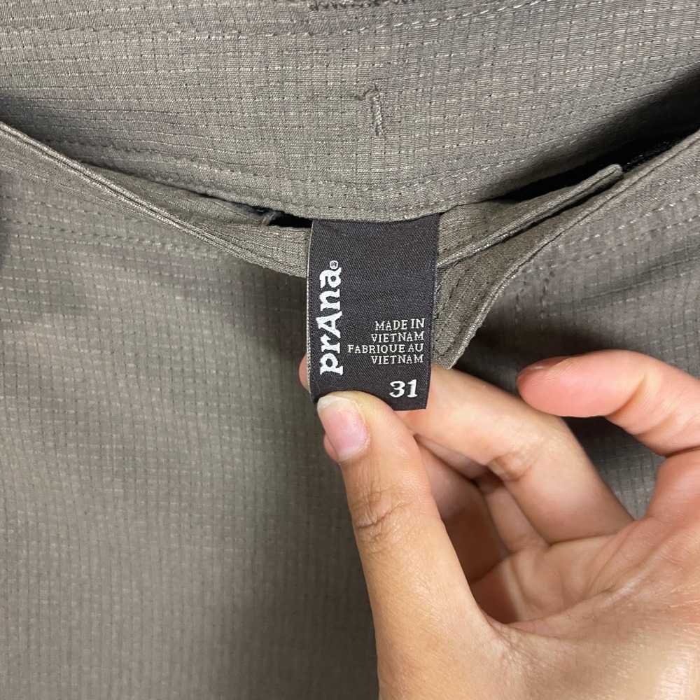 Prana  Shorts Mens 31 Brown Stretch Hiking Outdoor Quick Dry - Picture 7 of 9